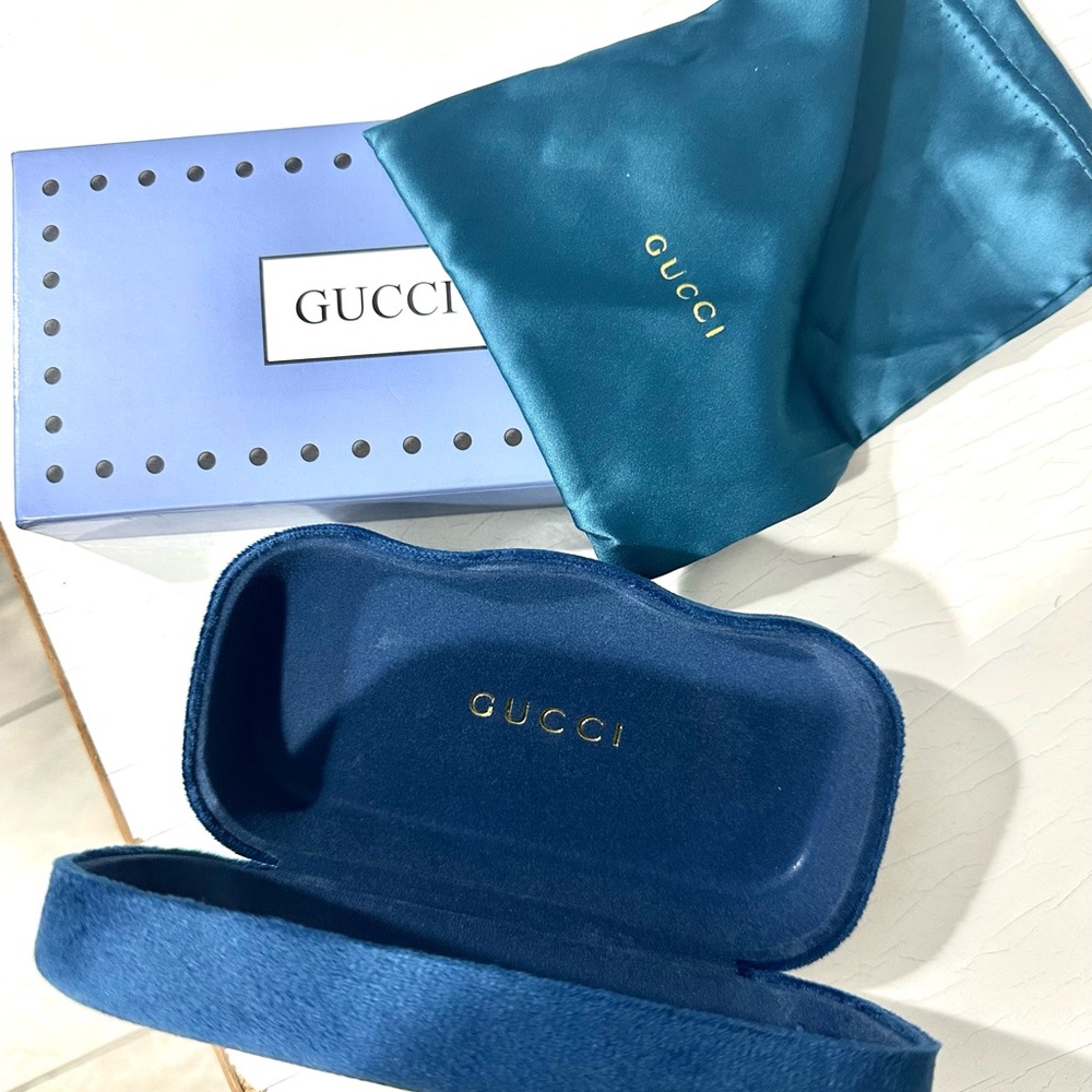 Gucci Blue Glasses Case
